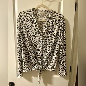 Beautiful classic but fun Blouse by Dana Buchman. Perfect Condition!